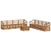 vidaXL Outdoor Sofa Set 9 pcs Natural