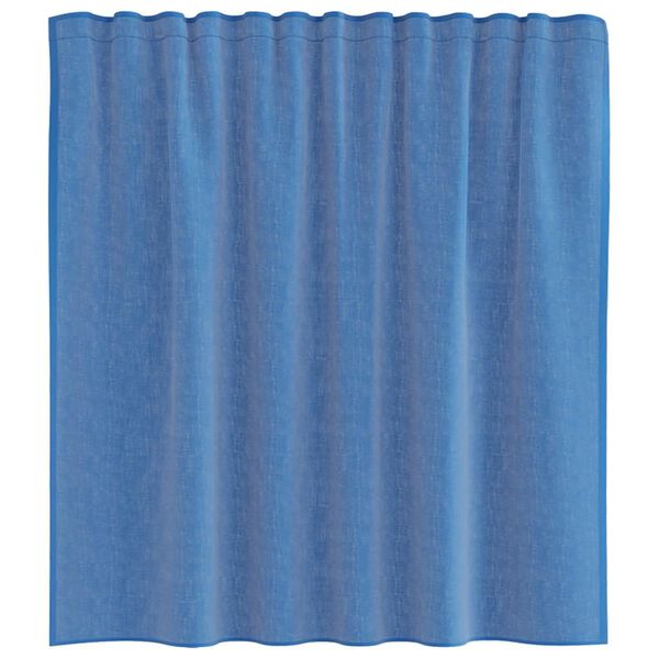 vidaXL Voile Curtains with Rod Pockets 2 pcs Royal Blue