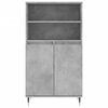 vidaXL Highboard Concrete Grey 60x36x110 cm Engineered Wood