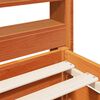vidaXL Bed Frame without Mattress Wax Brown 120x200 cm Solid Wood Pine
