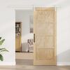 vidaXL Sliding Door Brown 86 x 211 cm Solid Pine Wood