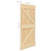 vidaXL Sliding Door with Hardware Set 90x210 cm Solid Pine Wood