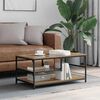 vidaXL Coffee Table Artisan Oak 90 x 49 x 40 cm Engineered Wood