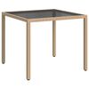 vidaXL Garden Table | Beige and Black