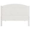 vidaXL Bed Frame without Mattress White 90x190 cm Single Solid Wood Pine