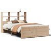 vidaXL Bookcase Bed without Mattress 140x200cm Solid Wood Pine