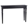vidaXL Console Table Light Black 110x30x75 cm Solid Mahogany Wood