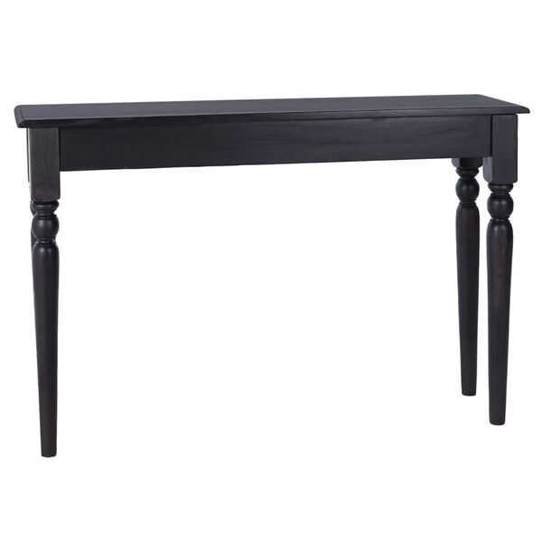 vidaXL Console Table Light Black 110x30x75 cm Solid Mahogany Wood