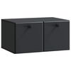vidaXL Wall-Mounted TV Cabinet 59.5 x 41 x 30 cm Black Engineered Wood