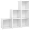vidaXL 3 Piece TV Cabinet Set White Engineered Wood