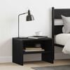 vidaXL Bedside Cabinet Black oak 40 x 40 x 30 cm Engineered wood