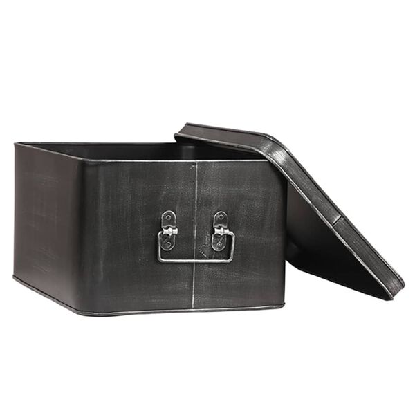 LABEL51 Storage Box Media 35x27x18 cm XL Antique Black