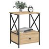 vidaXL Bedside Table Sonoma Oak 50x41x65 cm Engineered Wood