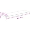 vidaXL Floating Wall Shelf High Gloss White 80x23.5x3.8 cm MDF