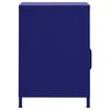 vidaXL Nightstand Navy Blue 35x35x51 cm Steel