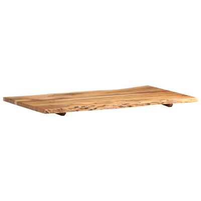vidaXL Table Top Solid Acacia Wood 100x(50-60)x2.5 cm