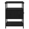 vidaXL Bedside Cabinet 2 pcs Black Oak 40 x 42 x 56 cm Engineered Wood