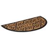 vidaXL Door Mat Half Round 45x75 cm Rubber and Coir