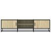 vidaXL TV Cabinet Sonoma Oak 160x35x41 cm Engineered Wood and Metal