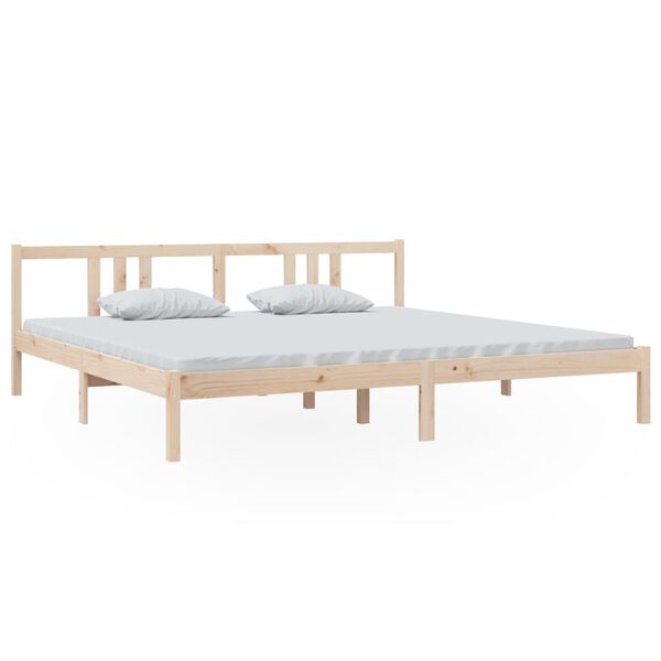 vidaXL Bed Frame without Mattress Solid Wood 200x200 cm