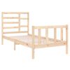 vidaXL Bed Frame without Mattress Solid Wood 75x190 cm Small Single