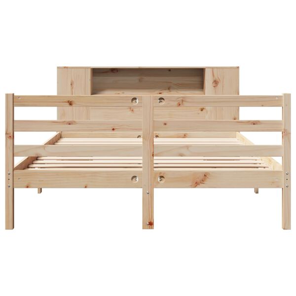 vidaXL Bookcase Bed without Mattress 160x200 cm Solid Wood Pine