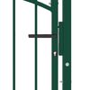 vidaXL Fence Gate with Arched Top Steel 100x106 cm Green