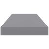 vidaXL Floating Wall Shelf Grey 60x23.5x3.8 cm MDF