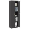 vidaXL Storage Cabinet 2 pcs Black 60 x 40 x200 cm Steel