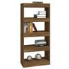 vidaXL Book Cabinet/Room Divider Brown Oak 60x30x135 cm Engineered Wood