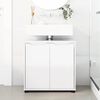 vidaXL Bathroom Basin Cabinet Manual High Gloss White 60 x 30 x 60 cm