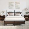 vidaXL Bed Frame without Mattress Brown Oak 137x190 cm Engineered Wood