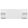 vidaXL Bed Headboard with Cabinets White Engineered Wood