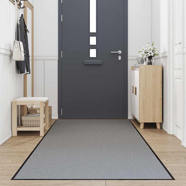 vidaXL Doormat Grey 115x300 cm