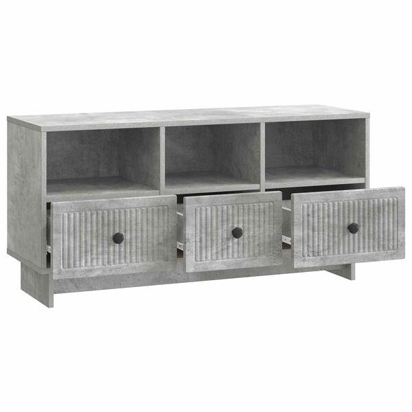 vidaXL TV Cabinet Concrete Grey 102 x 34.5 x 50 cm Engineered Wood