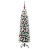 vidaXL Artificial Christmas Tree with 150 LEDs with Stand Green 150 cm