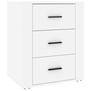 vidaXL Bedside Cabinet White 50x36x60 cm Engineered Wood
