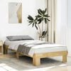 vidaXL Bed Frame without Mattress 75x190 cm Small Single Solid Wood Oak