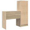 vidaXL Desk with Drawer 2 pcs Sonoma Oak