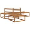 vidaXL Outdoor Sofa Set Natural Solid Acacia Wood