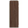 vidaXL Bathroom Mirror Cabinet with Shelf Brown Oak 60 x 20 x 60 cm