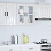 vidaXL Kitchen Wall Cabinet with Glass Door Porto High Gloss White