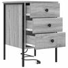 vidaXL Bedside Cabinet with Drawer 2 pcs Grey Sonoma 42 x 41 x 61 cm