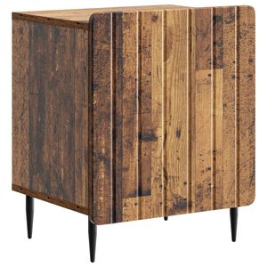 vidaXL Bedside Cabinet Old Wood 43 x 34.5 x 52 cm Engineered Wood