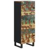 vidaXL Highboard with 3 Doors 40x33x110 cm Solid Wood Reclaimed&Iron