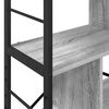 vidaXL Bookshelf Grey Sonoma 75 x 30 x 123.5 cm Engineered Wood