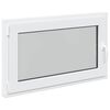 vidaXL Basement Window RISOR 100 x 60 cm PVC and Glass White