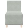 vidaXL Modular Sofa Unit Armless 3 pcs Light Grey 55 x 74 x 82 cm