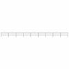 vidaXL Garden Fence with Spear Top Steel 1603.5x75 cm Black
