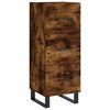 vidaXL Sideboard Smoked Oak 34.5x34x90 cm Engineered Wood